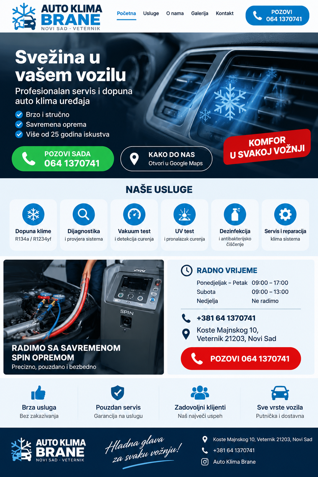 Auto Klima Brane Novi Sad Veternik